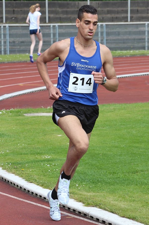 Mittelstreckenhoffnung: Moad Dahani (SV Brackwede) lief die 1.500 Meter in 3:57:36 Minuten. - © claus-werner kreft