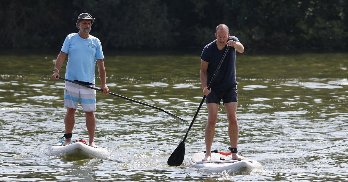 StandUpPaddling auf dem Lippesee Herausfordernder als es aussieht