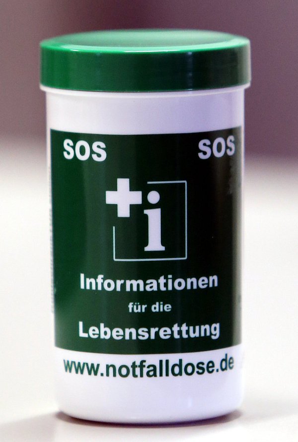 Umstritten: Die Notfalldose der Bremer Firma. - © W. Rudolf