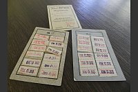 Monatlich 30 Pfennig: Die Mitgliedskarte des Jahres 1950 belegt den Dünner Vereinsbeitrag. - © Thorsten Mailänder