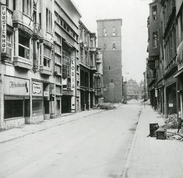 Die Niedernstraße in Bielefeld. - © Stadtarchiv Bielefeld