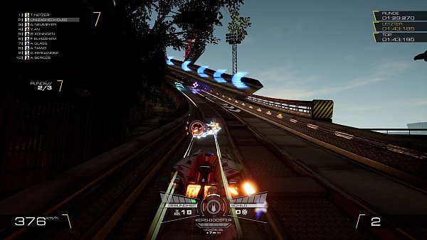 Durch die hohe Geschwindigkeit ist es fast unmöglich den Überblick zu behalten und dabei auf Power-Ups zu reagieren. - © R8 Games