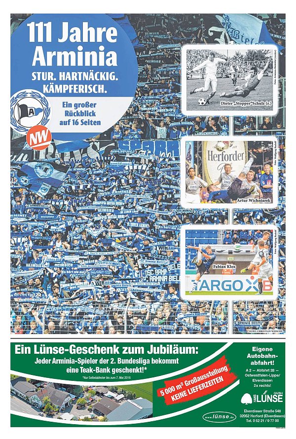 Zum 111. Geburtstag hat die NW eine Beilage veröffentlicht. Zum Durchsehen einfach auf das Bild klicken.