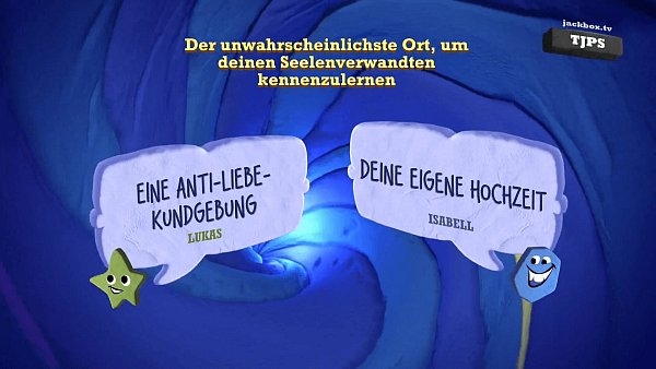 Isabell hat diese Runde "Quiplash 3" glücklicherweise nicht mit ihrem Ehemann gespielt... - © Jackbox Games