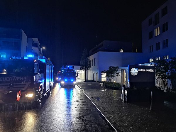 Die Feuerwehr rückte zum Mathilden-Hospital aus. - © Feuerwehr Herford