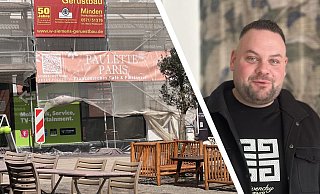 Gastronom Patrick Zander eröffnet das "Paulette Paris" am Marktplatz in Minden. Schon Mitte Juli soll der Betrieb dort starten. MT-Fotos: - Patrick Schwemling
