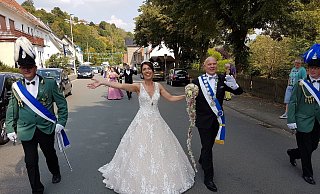 Im August 2019 feierte das Königspaar Daniela und Andreas Wenzel beim Schützenfest in Dalhausen. - Birger Berbüsse