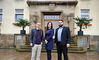 Martin Krewet (v. l.), Katharina Lücke und Mehmet Ali Yesil vom Bündnis Soziales Bad Lippspringe. - Bündnis Soziales Bad Lippspringe