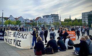 Die Demo auf dem Kesselbrink. - Sarah Jonek