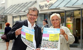 Laden ein: Thomas Seim und Gabriele Stilger freuen sich auf viele Bielefelder, die mitmachen. - Wolfgang Rudolf