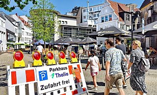 Weitere Altstadtstraßen werden jetzt gesperrt. - Barbara Franke (Archiv)