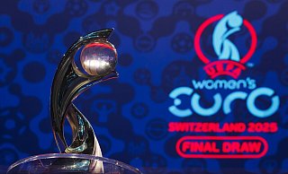 Deutschland möchte die Frauenfußball-EM 2029 ausrichten. 15 Städte bewerben sich als Spielorte. - Valentin Flauraud/KEYSTONE/dpa