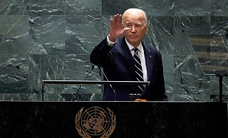 «Es gibt Dinge, die wichtiger sind, als an der Macht zu bleiben», sagt US-Präsident Joe Biden in New York. - Richard Drew/AP