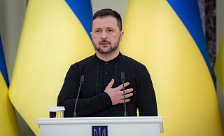 Selenskyj beschwört Europas Stabilität. - Ukraine Presidency/Ukrainian Pre/Planet Pix via ZUMA Press Wire/dpa