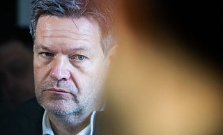 Wieder zurück in Deutschland: Robert Habeck war zu einem zweitägigen Besuch in Kiew. - Christoph Soeder/dpa