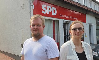 Glauben an die Zukunft der SPD: Yannick Böhm und Imke Schröder setzen sich als Jusos für die Partei ein. - Dirk Windmöller