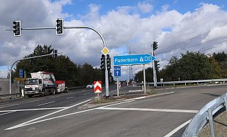 Wer an der Anschlussstelle "Schloß Holte-Stukenbrock" die A33 verlassen will, muss sich noch gedulden. - Birgit Guhlke