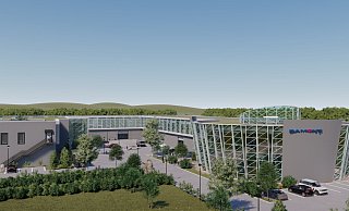 So wird der Industriepark mit der Samont-Unternehmenszentrale im Endstadium aussehen. - Zeichnung: Samont