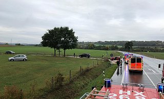 Die Feuerwehr musste zu einem Unfall auf der L828 ausrücken. - Löschzug Willebadessen