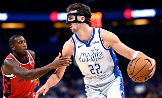 Franz Wagner führte Orlando mit 14 Punkten nach der Pause an. - Phelan M. Ebenhack/AP/dpa