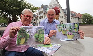 Wolfgang Gerbig (l.) und Hartmut Preuß von der Ortsgemeinschaft Schloß Holte. - Sabine Kubendorff