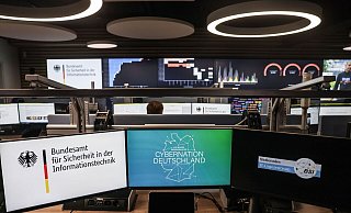 Das neue Nationalen IT-Lagezentrum im Bundesamt für Sicherheit in der Informationstechnik (BSI). - Oliver Berg/dpa
