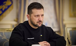 Der ukrainische Präsident Wolodymyr Selenskyj verurteilte die Tötung eines ukrainischen Kriegsgefangenen. - -/Ukrainian Presidential Office/Planet Pix via ZUMA Press Wire/dpa