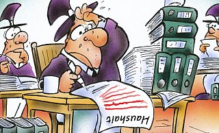 In der Stadtverwaltung kann das Erarbeiten eines Haushaltsentwurfs schon mal schweißtreibend sein – die Diskussion im Rat darüber nicht weniger. - Schwarze