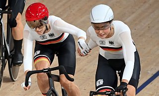 Bei der Straßen-EM in Frankreich reichte es für Franziska Brauße (l) und Lisa Klein nicht zu einer Top-Ten-Platzierung. (Archivbild) - Sebastian Gollnow/dpa