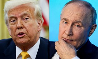 US-Präsident Trump plant ein Gespräch mit Russlands Präsident Putin. Thema ist der Krieg in der Ukraine. - Pavel Bednyakov/AP/Pool via AP/d