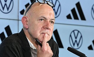 Hat in Sachen DFB-Team einiges aufzuarbeiten: Verbandschef Bernd Neuendorf. - Arne Dedert/dpa