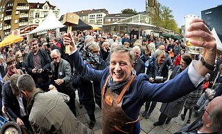Der Schinkenmarkt in der Gütersloher Innenstadt wird nicht mehr weitergeführt. - ANDREAS FRUECHT