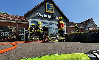 Im Edekamarkt in Enger kam es am Samstag zu einem Feuerwehreinsatz. - Katharina Eisele