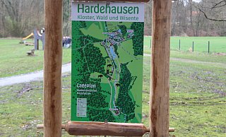 Die Karte zum Erlebnisgebiet rund um den Korintenteich in Hardehausen. - Burkhard Battran
