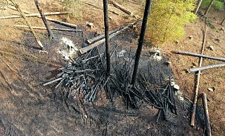 Die Schäden an einer Brandstelle. - Christian Mathiesen