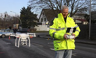 Unfallaufnahme aus der Luft. - Dirk Windmöller