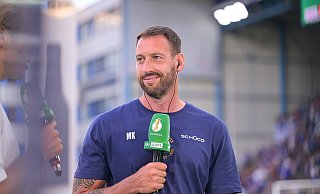 Mitch Kniat absolviert am Sonntag sein 100. Pflichtspiel mit dem DSC Arminia. Er kann sich auch vorstellen, zehn Jahre zu bleiben. - Teresa Kröger