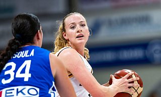 Marie Gülich schaffte gegen Tschechien wieder ein Double-Double. - David Inderlied/dpa