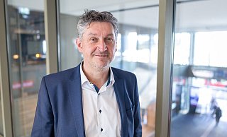 Frank Wolters bei der Vorstellung als Bürgermeisterkandidat der Paderborner Grünen im Intercity Hotel im Paderborner Hauptbahnhof. - Niklas Tüns