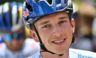 Der Tour de France-Drittplatzierte Florian Lipowitz geht bei der Lidl Deutschland-Tour an den Start. - Marco Bertorello/AFP/dpa