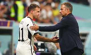 Mario Götze will seine Karriere in der Nationalmannschaft auch nach der Frust-WM in Katar fortsetzen. - Christian Charisius/dpa