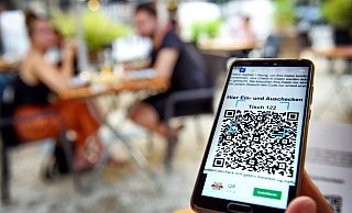 Im „La Feu" am Süsterplatz können die Gäste ihre Daten sogar per QR-Code übermitteln und in der App zugleich die Speisekarte einsehen.  - Barbara Franke