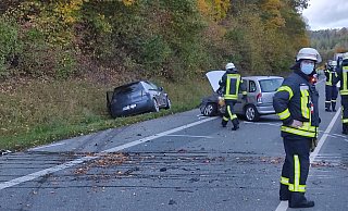 Bei dem Zusammenstoß wurden drei Menschen schwer verletzt. - Svenja Ludwig
