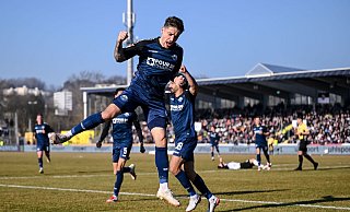 Marvin Mehlem traf zur Führung in Ulm. - Harry Langer/dpa