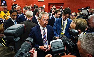 Nigel Farage trieb einst den Brexit voran, den EU-Austritt Großbritanniens. - Peter Byrne/PA/AP/dpa