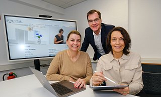 Immobilienunternehmer: Susanne Klasing (v.r.), Stefan Klasing und die neue Disse-Geschäftsführerin Alexandra Ayasse. - Andreas Zobe
