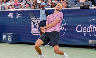 Alexander Zverev ist im Halbfinale von Cincinnati an Jannik Sinner gescheitert. - Scott Stuart/ZUMA Press Wire/dpa