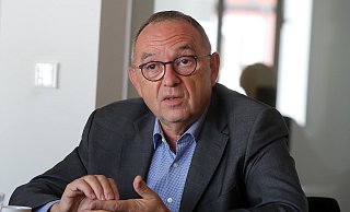 Walter-Borjans ist in seinem Amt als SPD-Vorsitzender angekommen, sagt er. - Wolfgang Rudolf