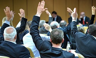 Abstimmen darf der Rat am Donnerstag - aber nicht diskutieren. So voll wie hier wird es nicht, die Mitglieder müssen Abstand halten. - Andreas Frücht