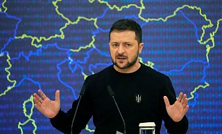 Präsident der Ukraine: Wolodymyr Selenskyj. - Efrem Lukatsky/AP/dpa